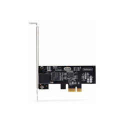 Startech 1-Port 2.5G NBASE-T PCIe Network Card, Computer Network Interface Card, Intel I225-V, Single-Port Ethernet, Multi-Gigabit NIC (PR12GI-NETWORK-CARD) - Sítový adaptér - PCIe 2.0 nízký profil - 10 100 1000 2500Base-T x 1 - cerná