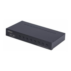 Startech 8-Port DisplayPort KVM Switch w 1U Rack Mount Kit, 4K 60Hz - Prepínac KVM - 8 x KVM port(s) - 1 místní uživatel - desktop - kompatibilní s TAA