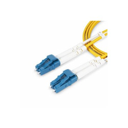 Startech 1m (3.3ft) LC to LC (UPC) OS2 Single Mode Duplex Fiber Optic Cable, 9 125?m, Laser Optimized, 10G, Bend Insensitive, Low Insertion Loss - LSZH Fiber Patch Cord (SMDOS2LCLC1M) - Patch kabel - jednoduchý režim LC UPC (M) do jednoduchý režim LC UPC (M) - 1 m - 2 mm - optické vlákno - duplex - 9 125 mikron - OS1 OS2 - neobsahuje halogen, pasivní - žlutá
