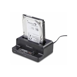 StarTech M.2 NVMe to 2.5 3.5" SATA Drive Duplicator, Dual Bay Cloner - Duplicátor pevných disku SSD - 2 zásuvky (SATA-600 PCI Express (NVMe)) - kompatibilní s TAA