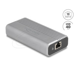 Delock Síťový adaptér USB Type-C, USB 40 Gbps, 10 Gigabit LAN, 1 x RJ45