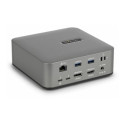 Startech - Dokovací stanice - pro tablet, laptop - USB-C USB4 Thunderbolt 3 Thunderbolt 4 Thunderbolt 5 USB-A - HDMI, DP - 1GbE - 180 Watt - kompatibilní s TAA - Velká Británie, Evropa