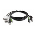 Startech - Kabel adaptéru - kompatibilní s TAA - USB typ A, DVI, audio jack 3,5 mm s piny (male) do HDMI, USB Type B, audio jack 3,5 mm s piny (male) - 1.8 m
