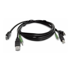 Startech - Kabel adaptéru - kompatibilní s TAA - HDMI, USB typ A, audio jack 3,5 mm s piny (male) do HDMI, USB Type B, audio jack 3,5 mm s piny (male) - 3 m