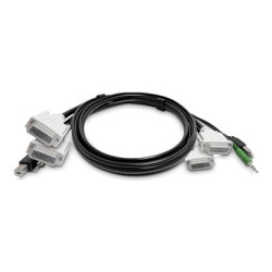 Startech - Kabel adaptéru - kompatibilní s TAA - USB typ B, DisplayPort, DVI-D, audio jack 3,5 mm do USB, HDMI, DisplayPort, audio jack 3,5 mm - 1.8 m - pasivní