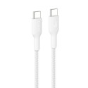 Belkin BOOST CHARGE PRO USB-C USB-C kabel 240W, 1m, bílý - odolný