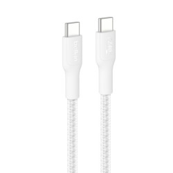 Belkin BOOST CHARGE PRO USB-C USB-C kabel 240W, 3m, bílý - odolný