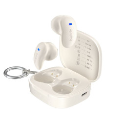 Belkin SOUNDFORM Anywhere - True Wireless Earbuds - bezdrátová sluchátka, krémová