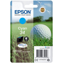 Epson originální ink C13T34624010, T346240, cyan, 4.2ml, Epson - prošlá expirace (2023)