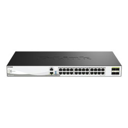 D-Link DXS 3130-28 - Prepínac - L3 - rízený - 24 x 100 1000 2.5G 5G 10GBase-T + 4 x 10 Gigabit 25 Gigabit SFP28 - Lze montovat do rozvadece