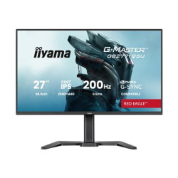 iiyama G-MASTER Red Eagle GB2771QSU-B1 - LED monitor - 27" - 2560 x 1440 QHD @ 200 Hz - IPS - 350 cd m? - 1200:1 - 0.5 ms - HDMI, DisplayPort - reproduktory - cerná, matná