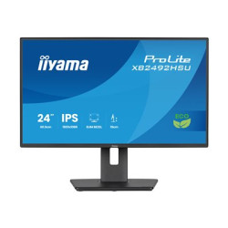 iiyama ProLite XB2492HSU-B1 - LED monitor - 24" (23.8" zobrazitelný) - 1920 x 1080 Full HD (1080p) @ 120 Hz - IPS - 300 cd m? - 1500:1 - 3 ms - HDMI, DisplayPort - reproduktory - cerná, matná