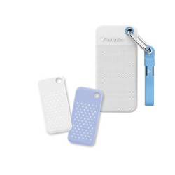 VERBATIM Pocket SSD 2TB, USB-C 3.2 Gen 2, bílá modrá + 2x gumový obal
