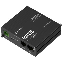 Teltonika RUT276 průmyslový router, dual SIM, Redcap 5G, 1x LAN, 1x WAN, serial RS232 485, WiFi 4
