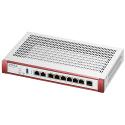 Zyxel USG FLEX 200 H, User-definable ports with 2*2.5G & , 6*1G, USB with 1 YR Entry Defense Pack