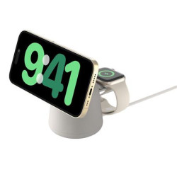 Belkin BOOST CHARGE PRO Qi2 2v1 Nabíjecí stojánek pro iPhone Apple Watch AirPods, písečná