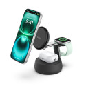 Belkin UltraCharge PRO Qi2 25W 3v1 Magnetická nabíječka pro iPhone Apple Watch AirPods, tmavě šedá