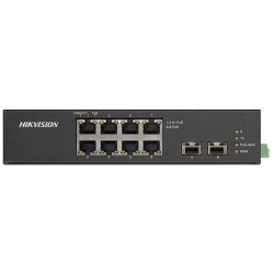 Hikvision DS-3T0510HP-E HS - Průmyslový switch, 8x Gb PoE (2x Hi-PoE) + 2x Gb SFP, 110W, Super PoE