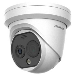Hikvision DS-2TD1228T-2 QA - IP Turret termo-optická kamera; objektiv 2,1mm, IR 15m, Audio,Alarm, blikač, Fire detection