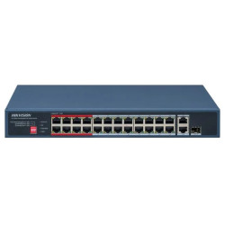 Hikvision DS-3E0326P-E M(C) - Switch 24× 100 TX PoE, 1 Gigabit RJ45 port, 1 Gigabit combo port