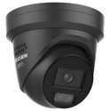 Hikvision DS-2CD2347G3-LIS2UY SL(2.8mm) BLACK 4MPix IP Turret Hybrid ColorVu kamera; LED IR 30m, 130dB, Mikrofon, IP67