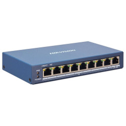 Hikvision DS-3E1309P-EI(B) - Smart managed switch 8x 100TX PoE + 1x Gb uplink, 110W, Super PoE