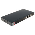 Hikvision DS-3E1518P-EI V2 - Smart managed switch 16x Gb PoE RJ45 + 1x Gb RJ45 + 1x SFP, Super PoE až 300m