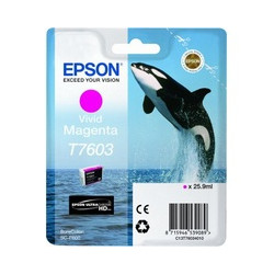 Epson originální ink C13T76034010, T7603, vivid magenta- prošlá expirace (2018)