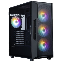 Zalman skříň i3 Neo V2 Black ATX 4x 120mm RGB Fan 2x USB 3.0 černá