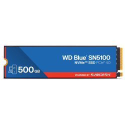 WD Blue SN5100 500GB SSD Powered by SANDISK NVMe M.2 PCIe Gen4 Interní chladič M.2 2280