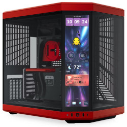 HYTE skříň Y70 Touch Infinite Black Cherry 14,9" dotykový displej levé a přední sklo Riser PCIe 4.0 bez zdroje