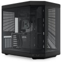 HYTE skříň Y70 Pitch Black levé a přední sklo Riser PCIe 4.0 bez zdroje 1x USB-C 2x USB-A