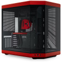 HYTE skříň Y70 Black Cherry levé a přední sklo Riser PCIe 4.0 bez zdroje 1x USB-C 2x USB-A