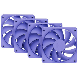 HYTE ventilátor 120mm PWM barva Taro Milk 1500rpm 72CFM ABS 4-pin sada 4x ventilátor