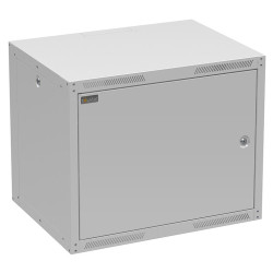Rozvaděč nástěnný GrandN DUO 9U 450mm, dveře plech, RAL 7035, GrandND-9U-645-21-G