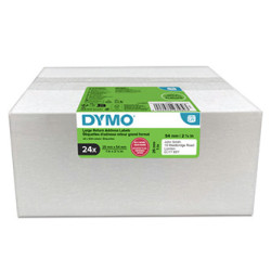 Dymo papírové štítky 54mm x 25mm, bílé, pro zpáteční adresu, 24 x 500 ks, 2223589, 24 rolí v balení, cena za balení