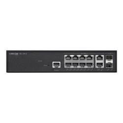 LANCOM GS-2412 - Prepínac - rízený - 10 x 10 100 1000 + 2 x 1 Gigabit SFP - Lze montovat do rozvadece