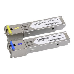 LANCOM SFP-BiDi1550-SC1 - Transceiver modul SFP (mini-GBIC) - 1GbE - 1000Base-BX20 - jednoduchý režim SC UPC - až 20 km - 1310 nm 1550 nm (balení 2) - pro P N: 61880, 61884