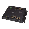 Startech Industrial 8 Port Gigabit PoE+ Switch with 2 SFP MSA Slots, 30W, Layer L2 Switch Hardened GbE Managed, Rugged High Power Gigabit Ethernet Network Switch IP-30 -40 C to 75 C - Managed Network Switch (IES101GP2SFW) - Prepínac - rízený - 8 x 10 100 1000 (PoE+) + 2 x SFP - lze montovat na konzolu DIN, pro pripevnení na zed - PoE+ (200 W) - pro P N: GLCLHSMDSTTA, GLCSXMMDST, GLCSXMMDSTT, GLCTEST, MASFP1GBTXST, SFP1GELXST