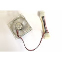 EUROCASE ventilátor 80mm, 12V 0,14A, prosvětlený RGB (molex)