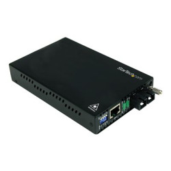 Startech 10 100 Mbps Single Mode Fiber Media Converter SC - 18.6 miles 30km over Single Mode SC Fiber (ET90110SM302) - Konvertor médií s optickými vlákny - 100Mb LAN - 100Base-FX - RJ-45 jednoduchý režim SC - až 30 km - 1310 nm - pro P N: ETCHS2U, SVA12M2NEUA, SVA12M5NA