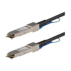 Startech HPE JG326A Compatible 1m 40G QSFP+ to QSFP+ Direct Attach Cable Twinax, 40 GbE QSFP+ Copper DAC 40 Gbps Low Power Active Transceiver Module DAC, 40GE QSFP+ Cable, Firepower - Lifetime Warranty (JG326AST) - Kabel 40Gbase pro prímé pripojení - QSFP+ s jazýckem do QSFP+ s jazýckem - 1 m - diaxiální - SFF-8436 - pasivní - cerná - pro HPE Apollo 4200, 4200 Gen10; Edgeline e920; FlexFabric 12900E 36, 12XXX; ProLiant e910t 2U