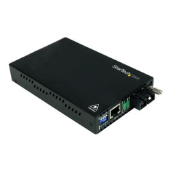 Startech 10 100 Mbps Multi Mode Fiber Media Converter SC - Up to 1.2 miles 2km (ET90110SC2) - Konvertor médií s optickými vlákny - 100Mb LAN - 100Base-FX - RJ-45 SC nekolik režimu - až 2 km - 1310 nm - pro P N: ETCHS2U, SVA12M2NEUA, SVA12M5NA