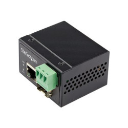 Startech Industrial Fiber to Ethernet Media Converter, 100Mbps SFP to RJ45 Cat6, Singlemode Multimode Optical Fiber to Copper Network, 12-56V DC, IP-30 -40 to +75C, Fiber to Ethernet - SFP to RJ45 Converter (IMC100MSFP) - Konvertor médií s optickými vlákny - 100Mb LAN - 100Base-FX, 100Base-TX - RJ-45 SFP (mini-GBIC)