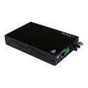 Startech 10 100 Mbps Ethernet to Fiber Optic Media Converter - Steel - Chassis Mount - ST Multimode - 1310nm - 2km (ET90110ST2) - Konvertor médií s optickými vlákny - 100Mb LAN - 10Base-T, 100Base-FX, 100Base-TX - RJ-45 ST nekolik režimu - až 2 km - 1310 nm - pro P N: ETCHS2U, SVA12M2NEUA, SVA12M5NA