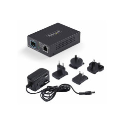 Startech - Konvertor médií s optickými vlákny - 10GbE, 5GbE, 2.5GbE - pres vláknová optika - 10GBase-LR, 10GBase-SR, 10GBase-X, 10GBase-T, 10GBase-R - SFP+ RJ-45 - kompatibilní s TAA
