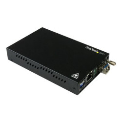 Startech Singlemode (SM) LC Fiber Media Converter for 1Gbe Network - 20km - Gigabit Ethernet - 1310nm - with SFP Transceiver (ET91000SM20) - Konvertor médií s optickými vlákny - 1GbE - 1000Base-LX, 1000Base-T - RJ-45 jednoduchý režim LC - až 20 km - 1310 nm - pro P N: SVA12M2NEUA, SVA12M5NA