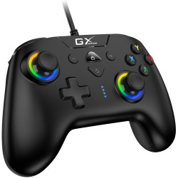 GENIUS GX Gaming gamepad GX-23UV drátový USB duální vibrace pro PC, PS3, PS4, Switch, Switch Lite a Android