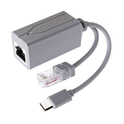 XtendLan XL-POES-5VUC, PoE splitter 802.3af, 100Mb, stabilizovaných 5V 2,4A, výstup USB-C