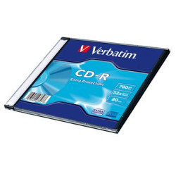 VERBATIM CD-R 700MB, 52x, slim case 200 ks